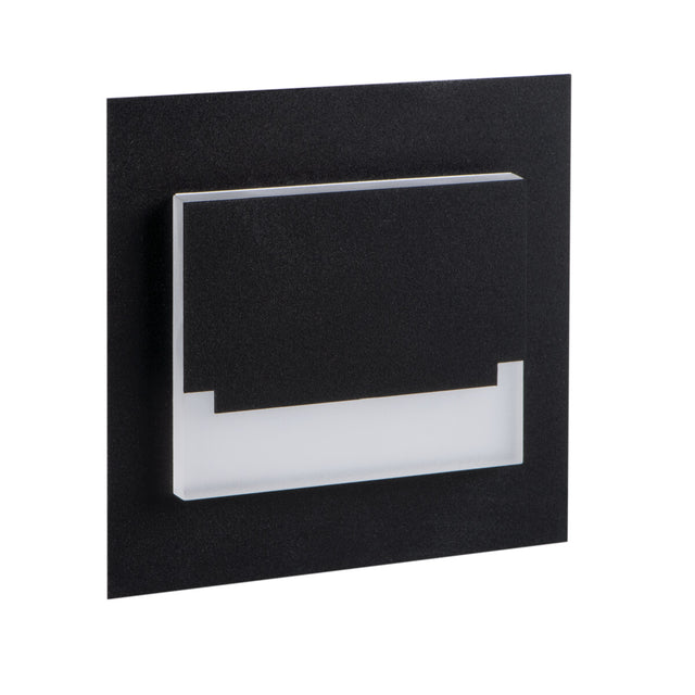 Sabik MINI 0.8W 12V LED Step Light Cool White - Black