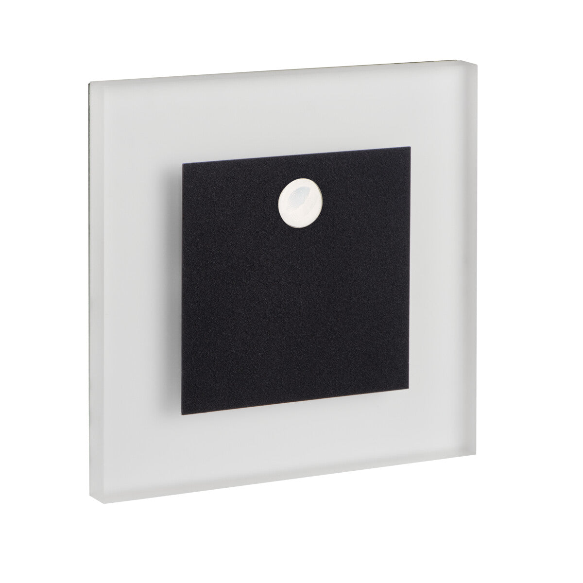 APUS 0.8W LED PIR Step Light 12V Square Cool White - Black