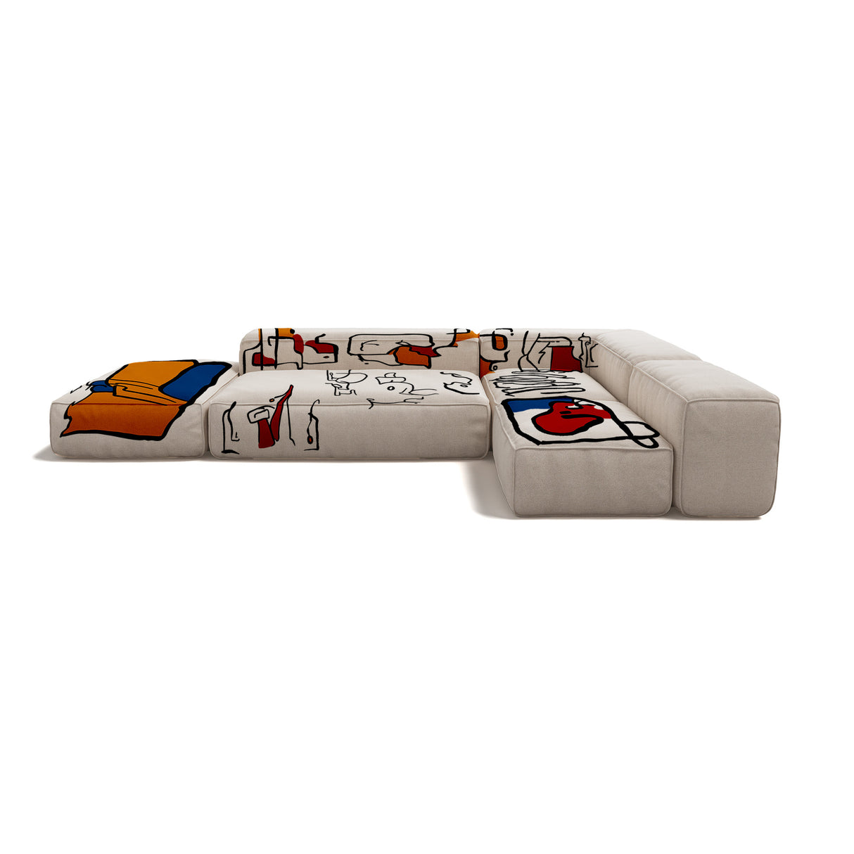 Raw Blockstory 6 Seater Modular Sofa