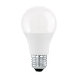 LED GLS light bulb with opal pear-shaped dome and E27 Edison screw cap, 3 step dimmable, 8.5W warm white, shown on a plain white background.