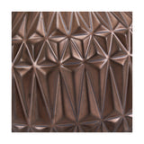 Close-up of the Anneli Bronze Aztec Texture Ceramic Table Lamp base, showing a moulded geometric diamond pattern in a bronze ceramic finish.