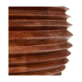 Pembury Brown Wash Large Turned Wood Table Lamp Base - 38cm