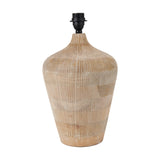 Taika White Wash Textured Wood Table Lamp Base - 42cm