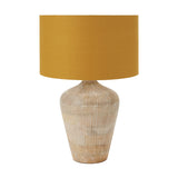 Taika White Wash Textured Wood Table Lamp Base - 42cm