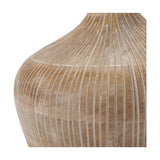 Taika White Wash Textured Wood Table Lamp Base - 42cm