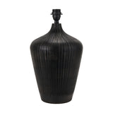 Taika Antique Black Textured Table Lamp Base - 42cm