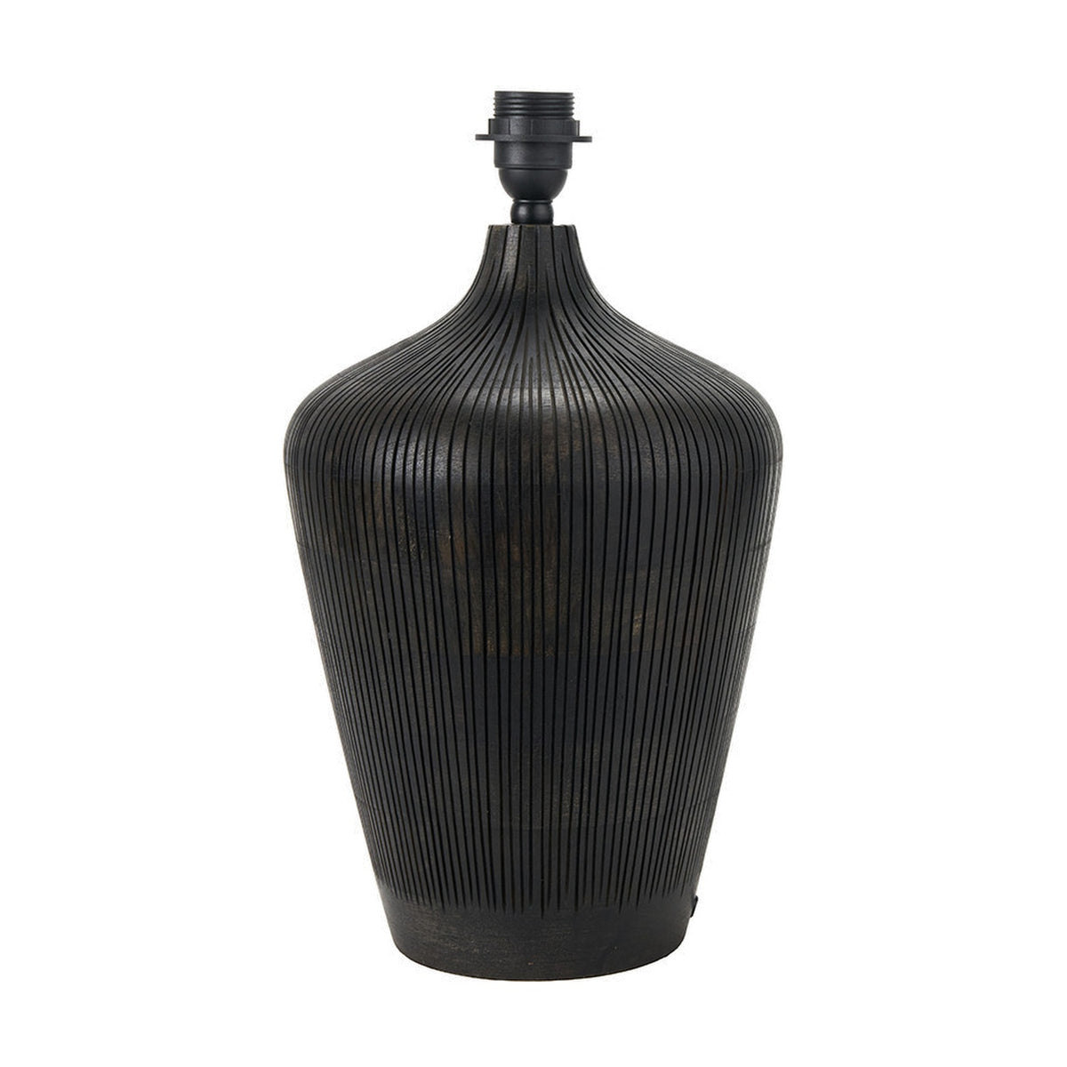 Taika Antique Black Textured Table Lamp Base - 42cm