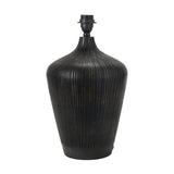 Taika Antique Black Textured Table Lamp Base - 42cm