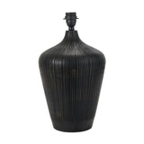 Taika Antique Black Textured Table Lamp Base - 42cm