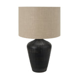 Taika Antique Black Textured Table Lamp Base - 42cm