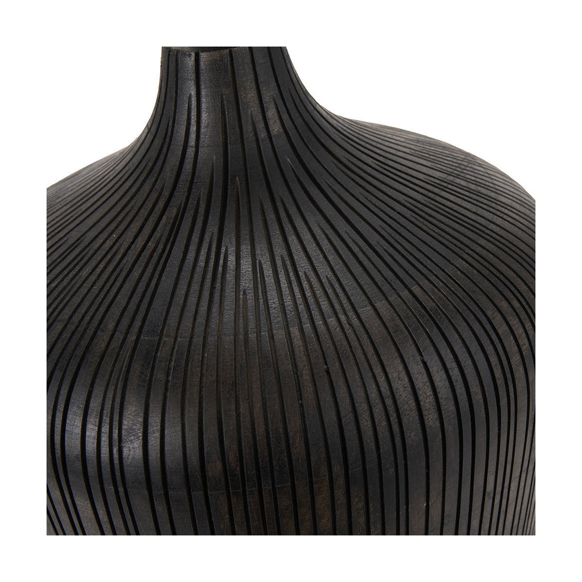 Taika Antique Black Textured Table Lamp Base - 42cm