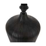 Taika Antique Black Textured Table Lamp Base - 42cm