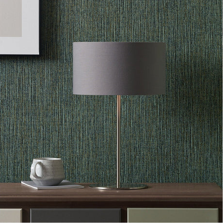 Elin Brushed Silver & Steel Grey Table Lamp - 45cm