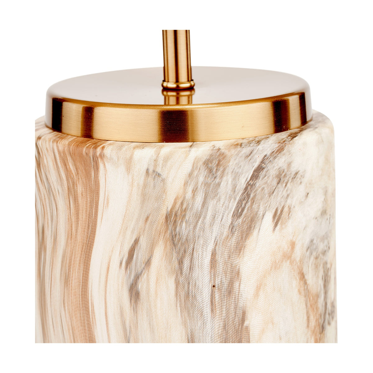 Carrara Stone Effect Ceramic Table Lamp - 48cm
