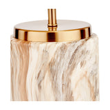 Carrara Stone Effect Ceramic Table Lamp - 48cm