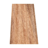 Close-up of the Draydon Mango Textured Cone Table Lamp base, showing natural wood grain with vertical ridged texture in warm tan tones.