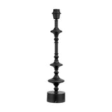 Emilio Matt Black Candlestick Table Lamp Base - 55cm
