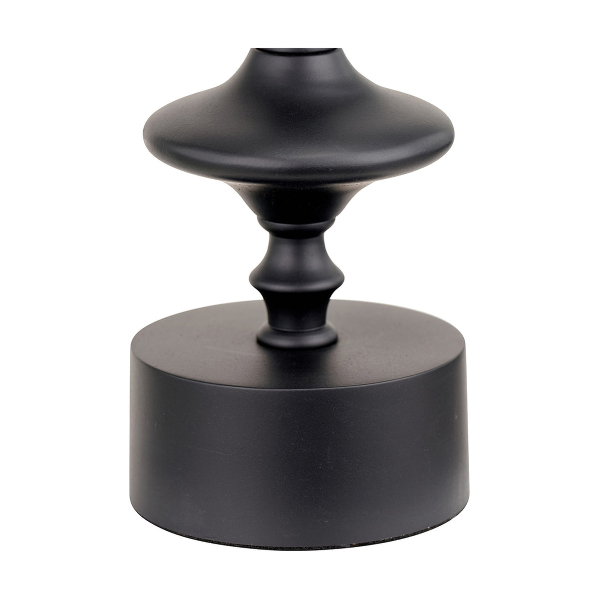 Emilio Matt Black Candlestick Table Lamp Base - 55cm