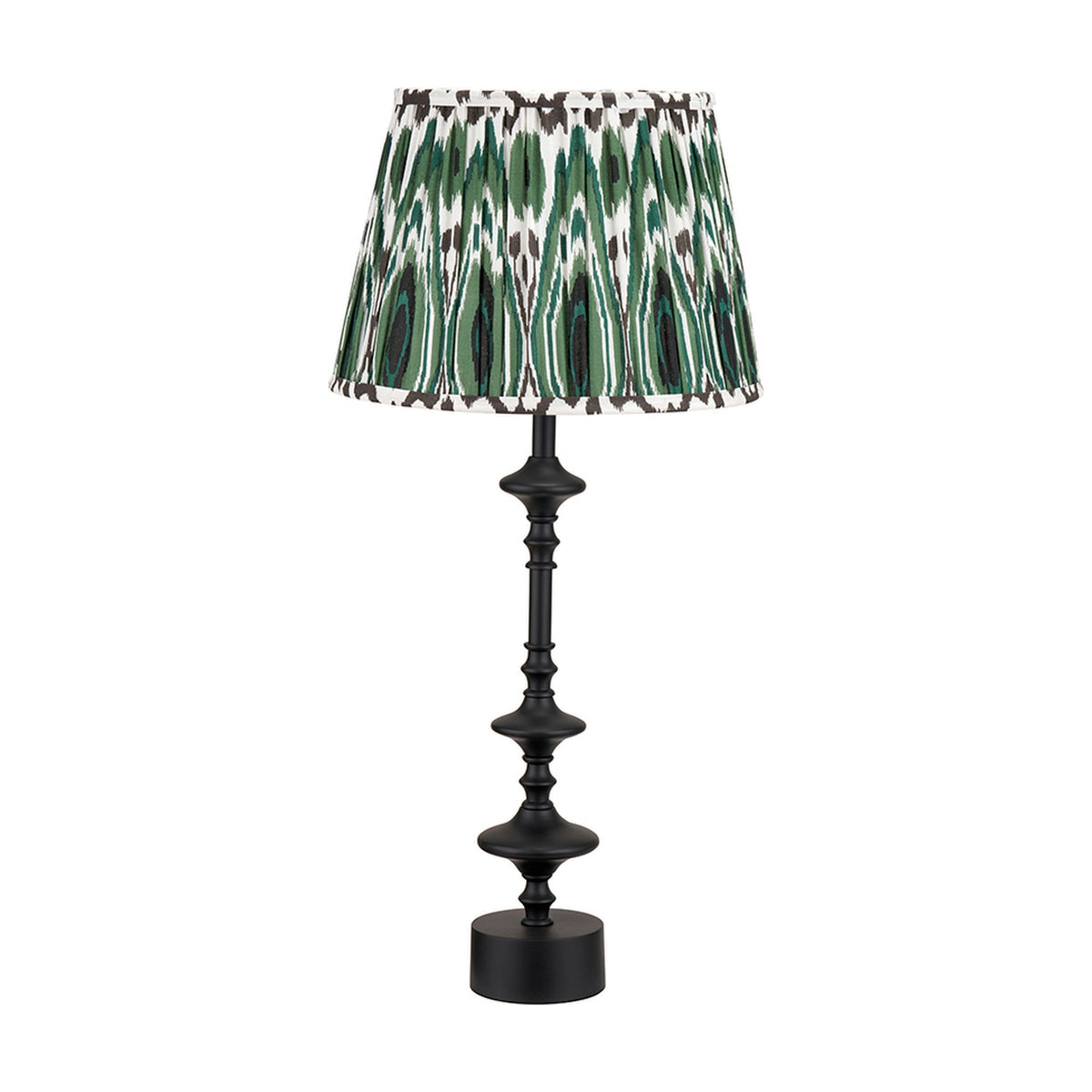 Emilio Matt Black Candlestick Table Lamp Base - 55cm