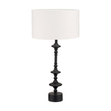 Emilio Matt Black Candlestick Table Lamp Base - 55cm