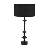 Emilio Matt Black Candlestick Table Lamp Base - 55cm