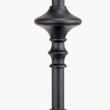 Emilio Matt Black Candlestick Table Lamp Base - 55cm