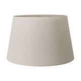 Josie Clear Glass & Antique Brass Table Lamp with Cream Calico Shade