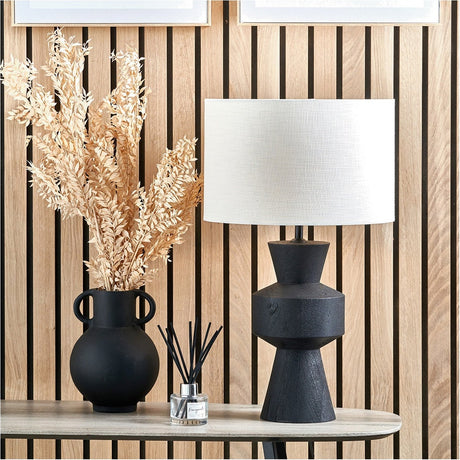 Koa Black Mango Contemporary Table Lamp Base - 43cm