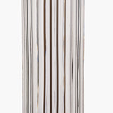 Ciara Clear Glass & Antique Bronze Table Lamp with White Shade