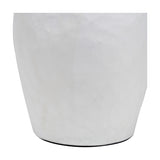 Eirene White Textured Stoneware Table Lamp with Racing Green Shade