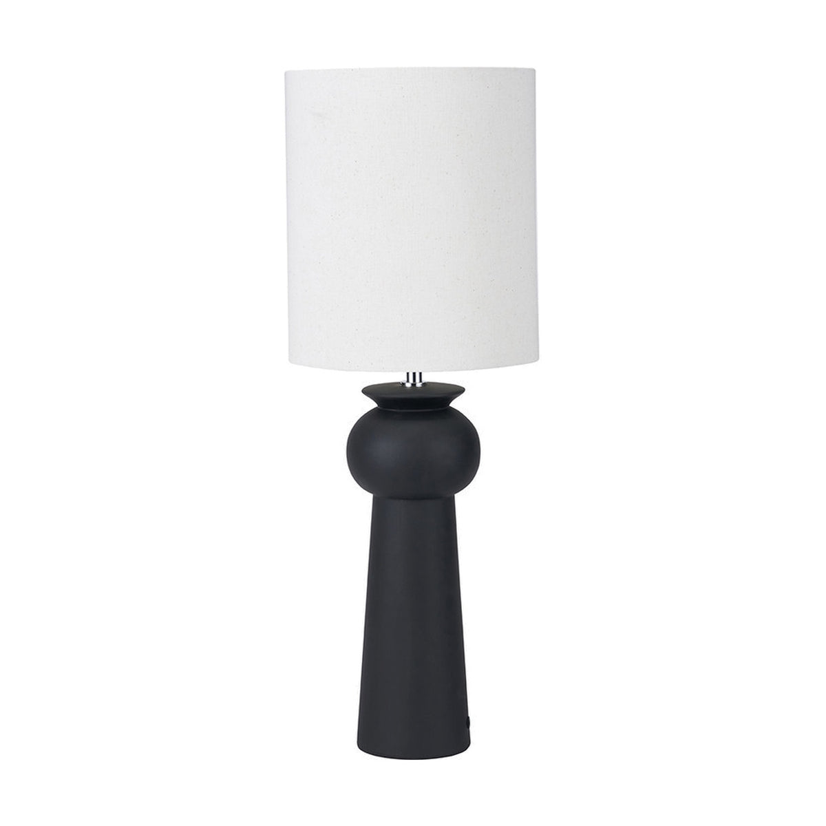 Sloane Black Contemporary Ceramic Table Lamp - 66cm