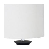 Sloane Black Contemporary Ceramic Table Lamp - 66cm