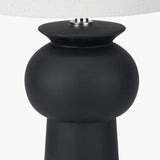 Sloane Black Contemporary Ceramic Table Lamp - 66cm