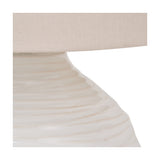 Linnea White Grooved Ceramic Table Lamp - 57cm