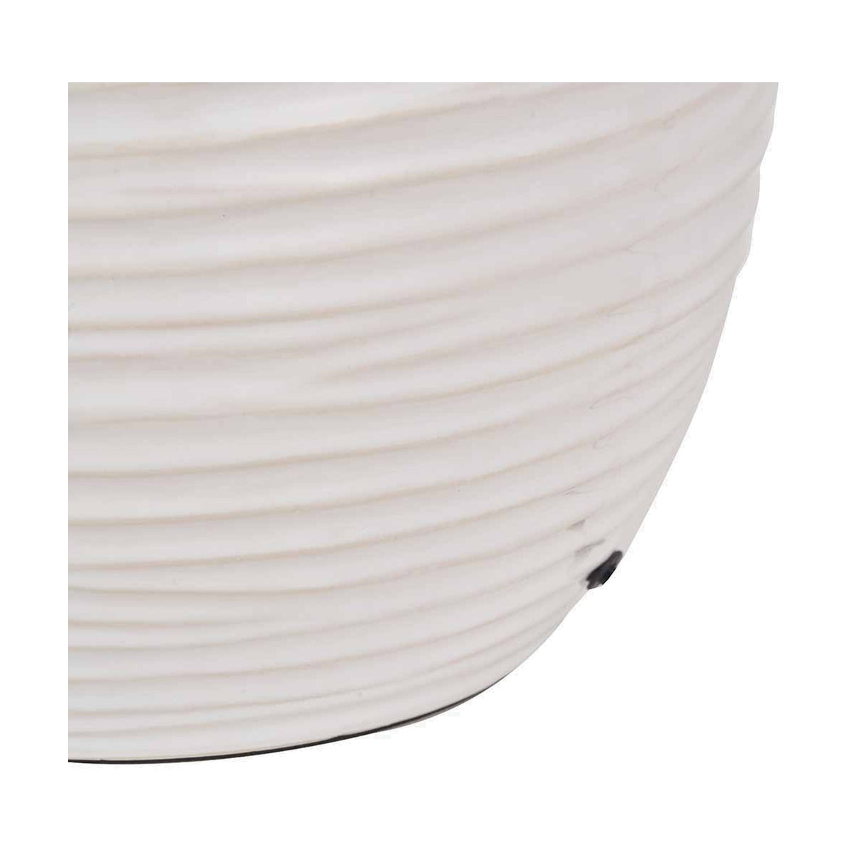 Linnea White Grooved Ceramic Table Lamp - 57cm