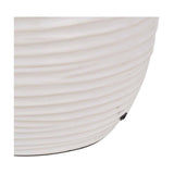 Linnea White Grooved Ceramic Table Lamp - 57cm