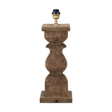 Kavya Antique Brown Turned Table Lamp Base - 54cm