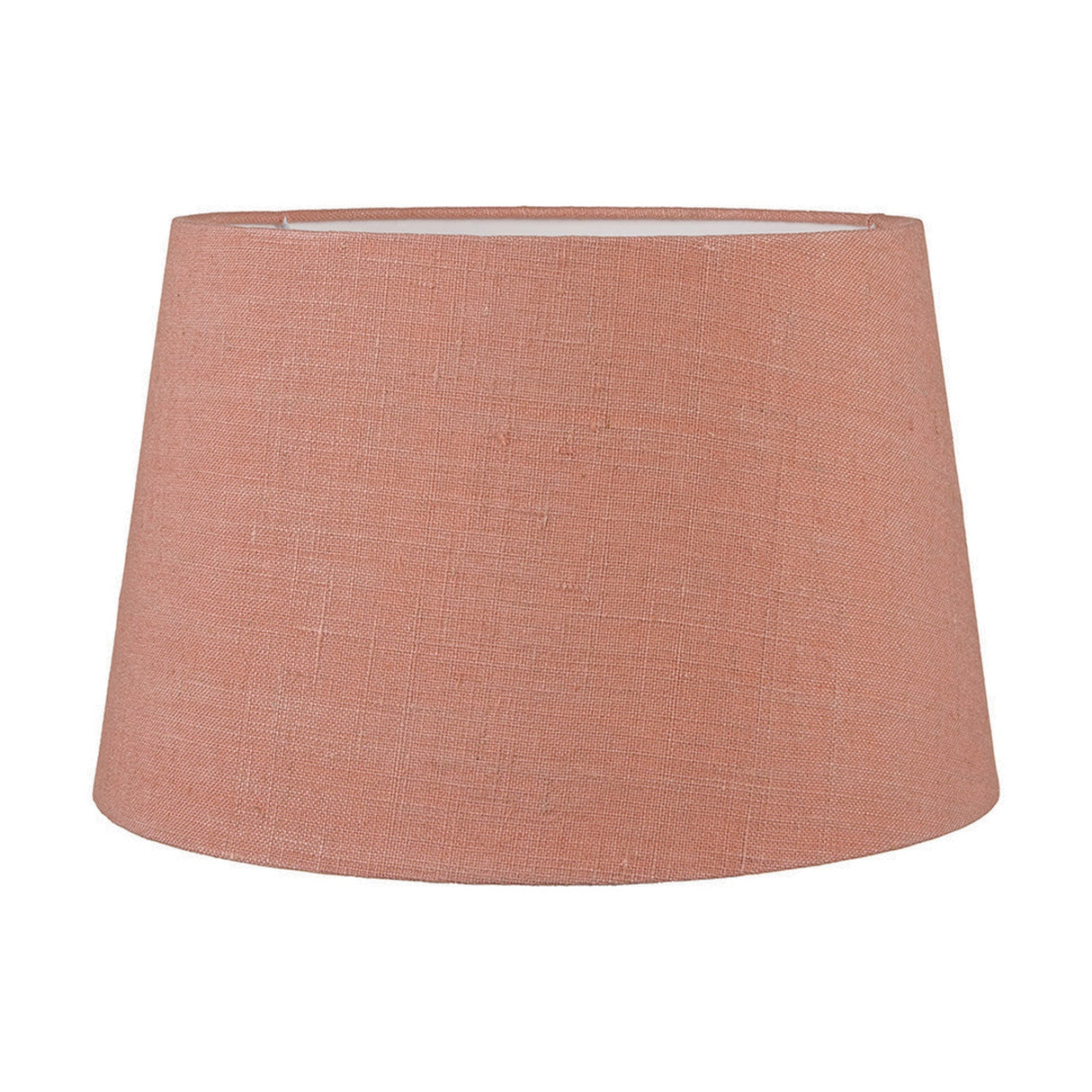 Inaya Natural Tapered Large Wood Table Lamp with Apricot Linen Shade
