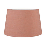 Inaya Natural Tapered Large Wood Table Lamp with Apricot Linen Shade