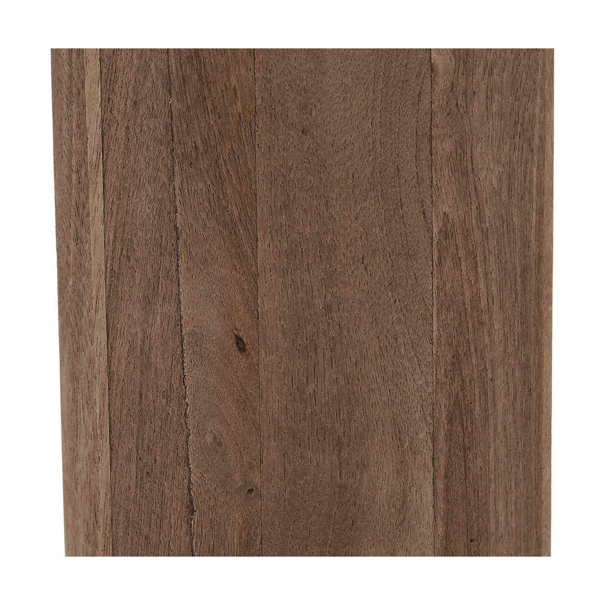Inaya Natural Tapered Large Wood Table Lamp with Apricot Linen Shade