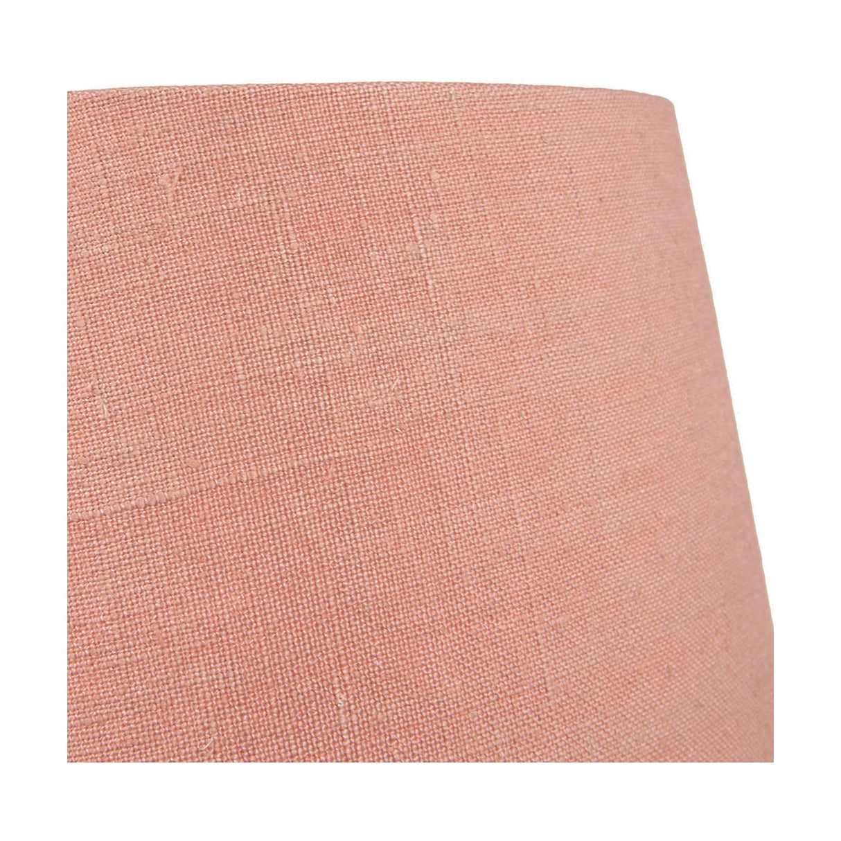Inaya Natural Tapered Large Wood Table Lamp with Apricot Linen Shade