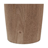 Inaya Tapered Wood Table Lamp with Pistachio Green Linen Shade - 55cm