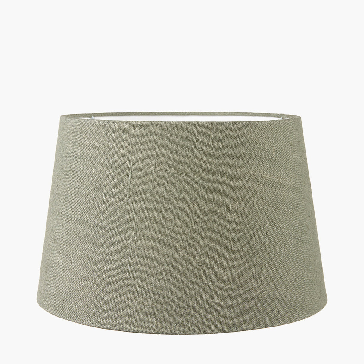 Inaya Tapered Wood Table Lamp with Pistachio Green Linen Shade - 55cm