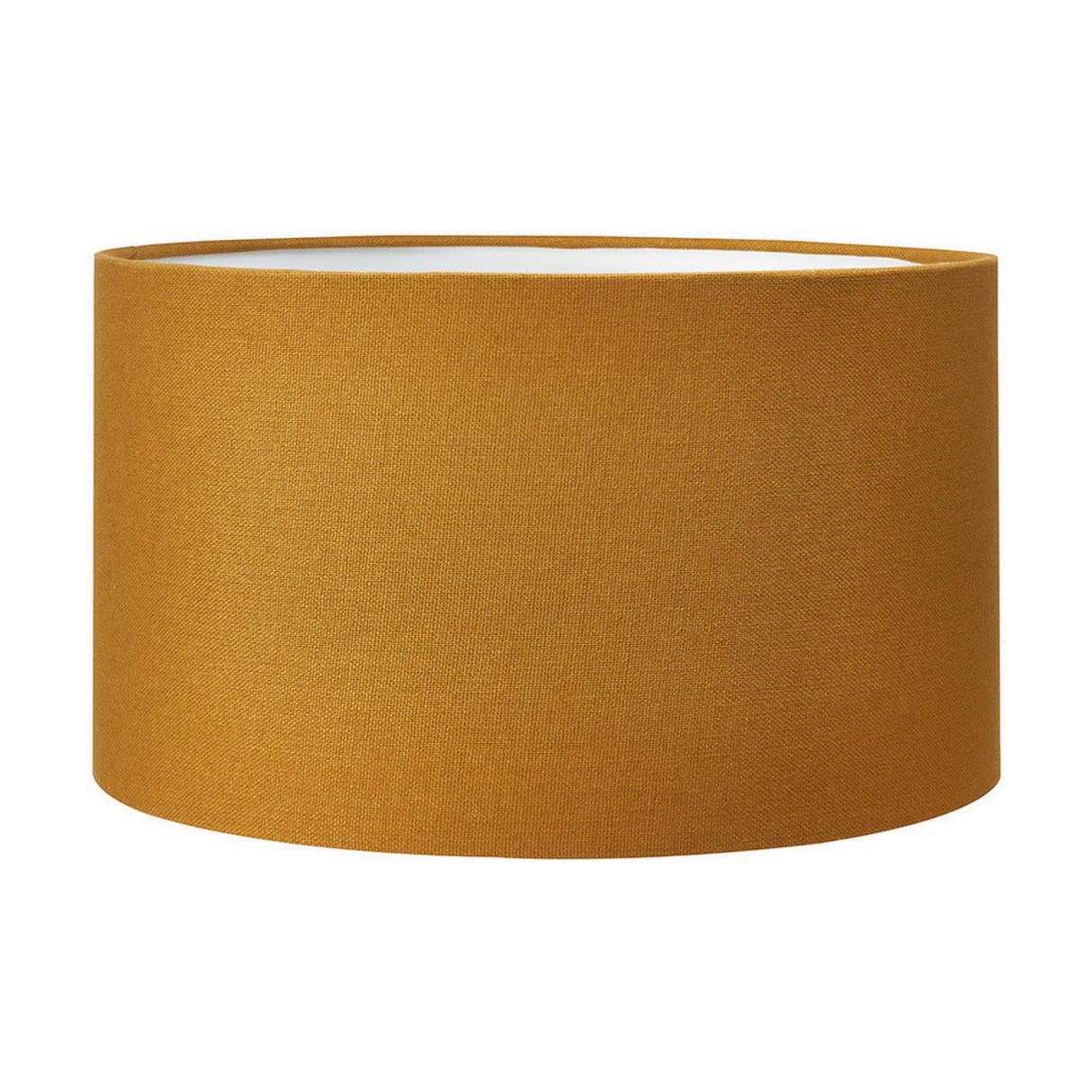 Ayra Natural Large Wood Table Lamp with Mustard Cylinder Shade