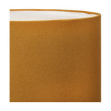 Ayra Natural Large Wood Table Lamp with Mustard Cylinder Shade