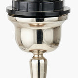 Ayra Natural Large Wood Table Lamp with Mustard Cylinder Shade