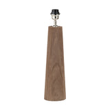 Esha Conical Wood Table Lamp with Linen Cylinder Shade - 59cm