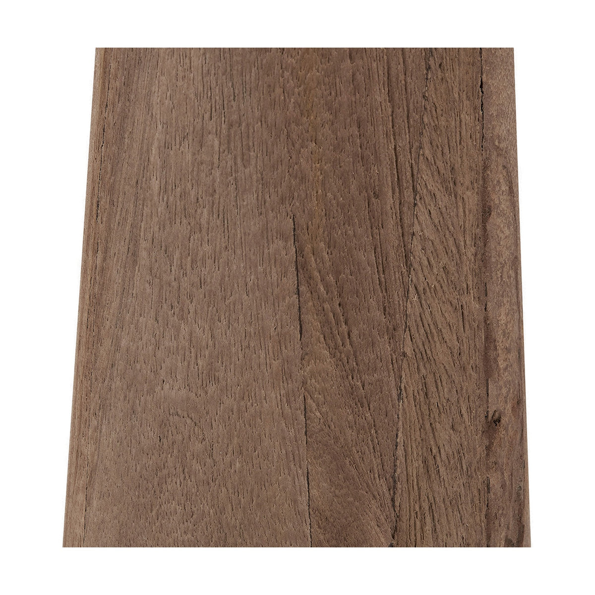Close-up of the Esha Conical Wood Table Lamp Base, 50cm, showing natural wood grain in earthy brown tones against a plain white background.