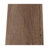 Close-up of the Esha Conical Wood Table Lamp Base, 50cm, showing natural wood grain in earthy brown tones against a plain white background.
