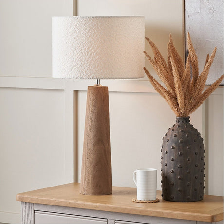 Esha Conical Wood Table Lamp Base - 50cm